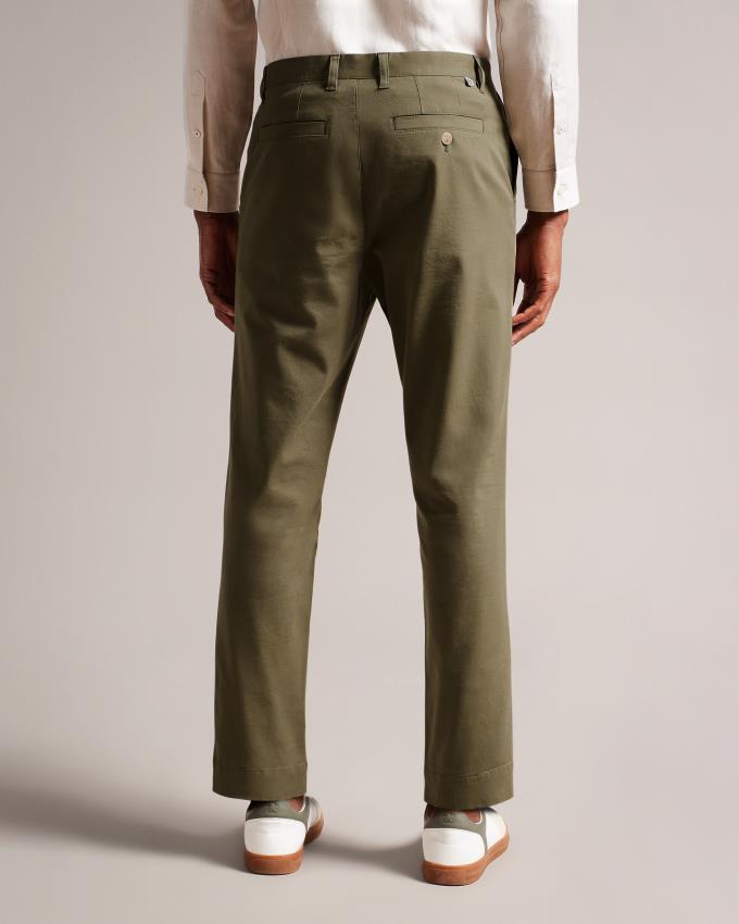 Pantalon Chino Ted Baker Casual Relaxed Vert Olive Homme | IOC-64231695